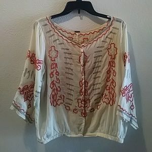FREE PEOPLE summer blouse Medium
